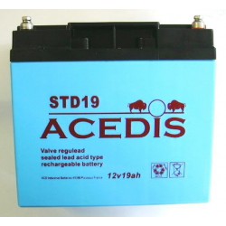 Batterie AGM étanche 12V 18 Ah / ACD STD19 ou YUASA NP1712