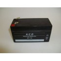 Batterie AGM étanche 12V 1,3 Ah / ACD ST12 ou YUCEL Y1.212FR