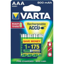 piles accumulateurs AAA VARTA rechargeables 800 MaH LR03