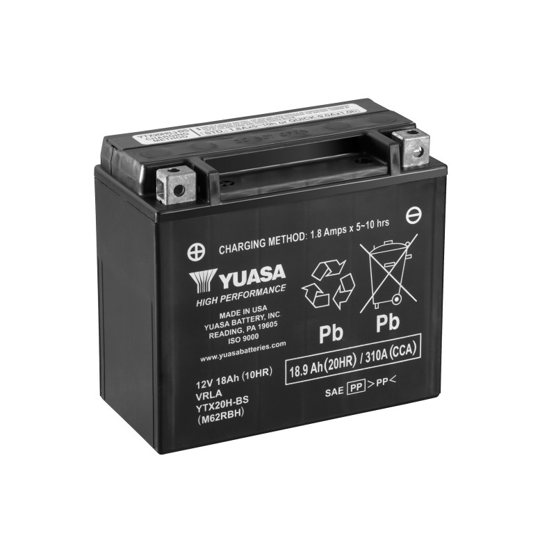 Batterie moto YTX20H-BS Yuasa  12V 18Ah