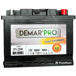 Batterie de démarrage DEMARPRO 12V 60ah 480A