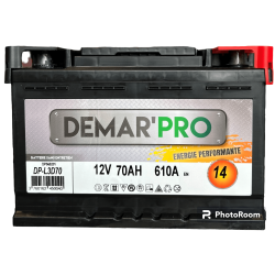 Batterie de démarrage DEMARPRO 12V 70ah 610A