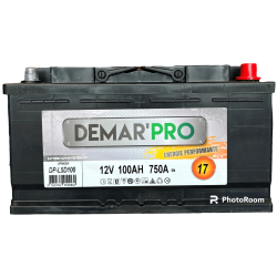 Batterie de démarrage DEMARPRO 12V 100ah 750A