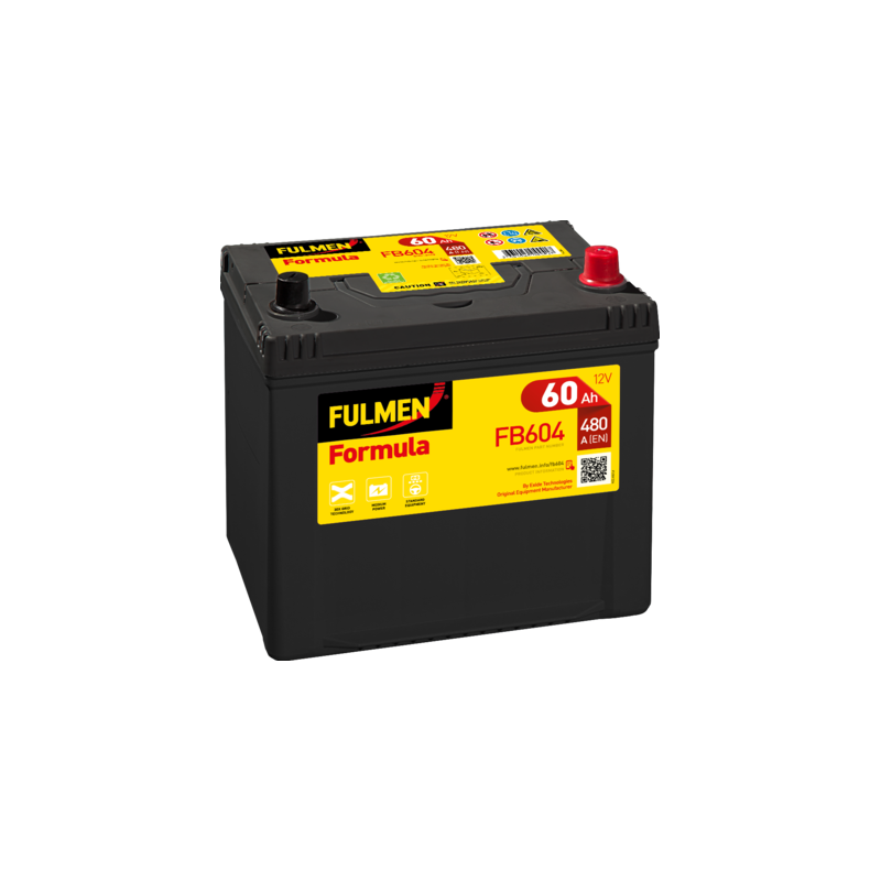 Batterie de démarrage FB604 Fulmen 12V 60Ah 390A