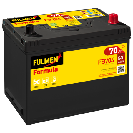 Batterie de démarrage FB704 Fulmen 12V 70Ah 540A