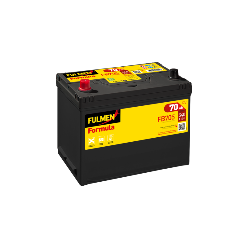 Batterie de démarrage FB705 Fulmen 12V 70Ah 540A