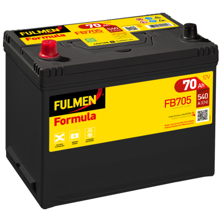 Batterie de démarrage FB705 Fulmen 12V 70Ah 540A