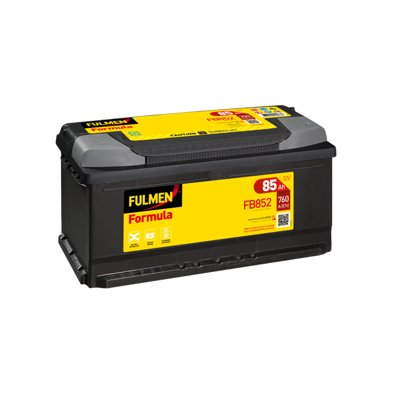 Batterie de démarrage FB852 Fulmen 12V 85Ah 760A