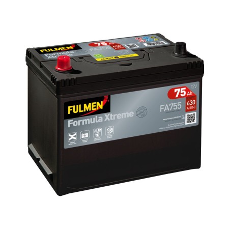 Batterie démarrage FA755 Fulmen 12V 75Ah 630A