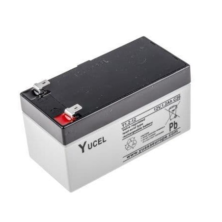 Batterie AGM étanche 12 V 1.2 AH YUVOLT OU YUCEL Y1.2-12