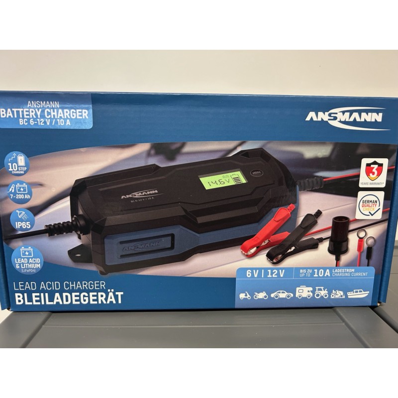 Chargeur ANSMANN 10A 6V/12V