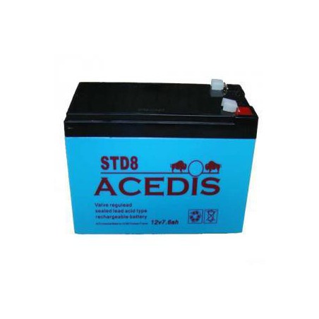 Batterie AGM étanche 12V 7,6 Ah / ACD STD8 ou YUCEL Y712FR
