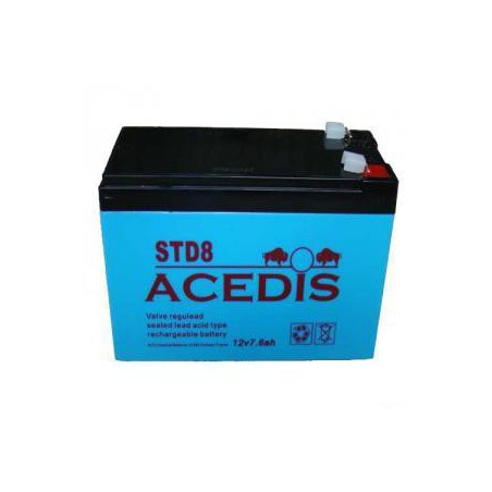 Batterie AGM étanche 12V 7,6 Ah / ACD STD8 ou YUCEL Y712FR
